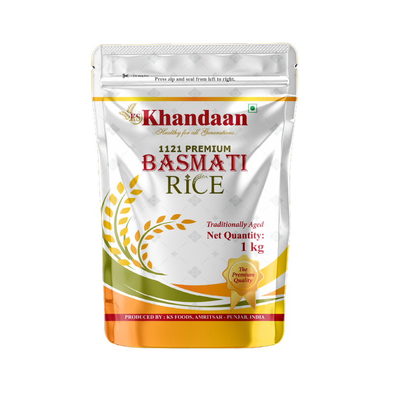 Premium 1121 basmati rice grains